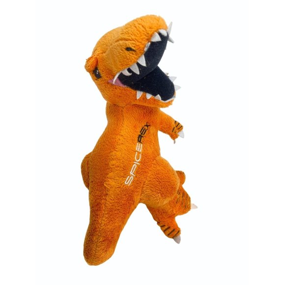 Spiceworks Spice Rex plush 8"  Orange Dinosaur mascot for IT professionals - Picture 1 of 9